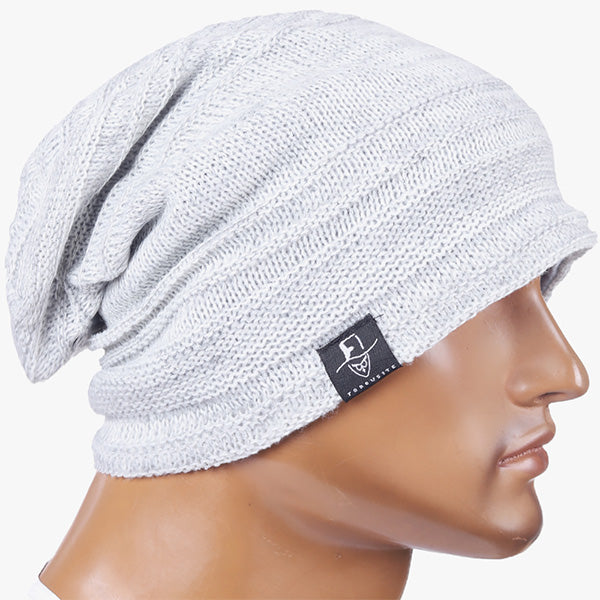 Mens slouchy long beanie best sale knit cap