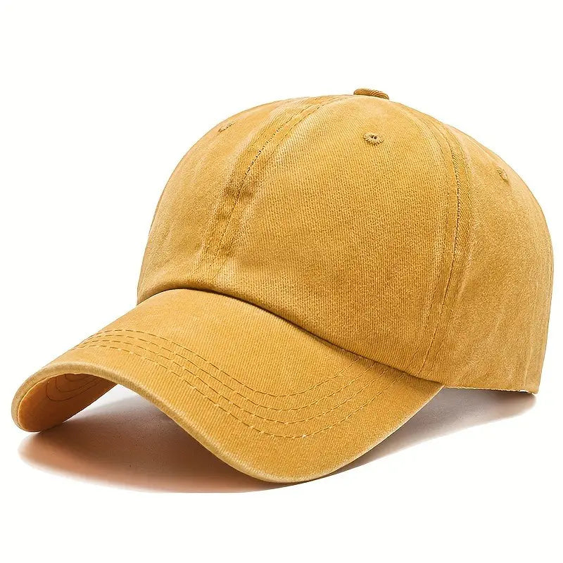 yellow baseball caps vintage