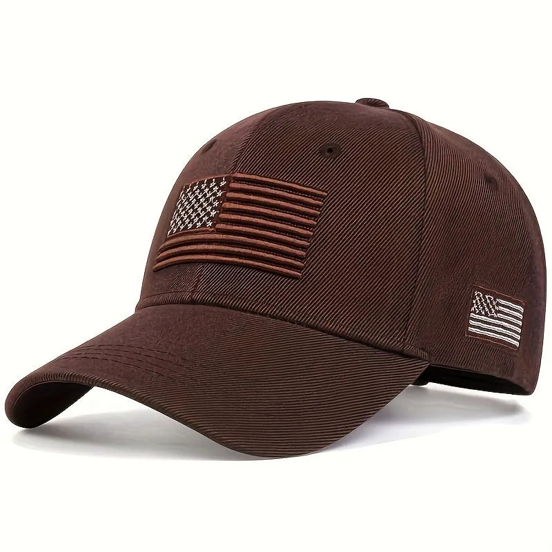 baseball cap us brown 