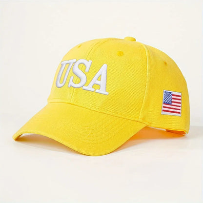 yelllow usa world basebal  cap