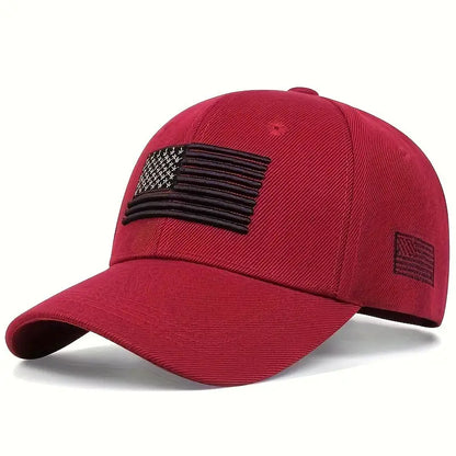 us flag baseball cap claret